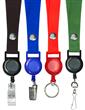 Retractable Name Holder Lanyards: with 3/4" Snap Closure Plain Color Neck Lanyard Straps LY-SC-RT-21/Per-Piece