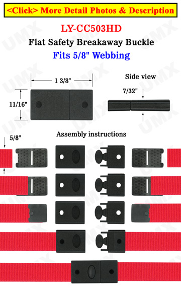 breakaway buckles for lanyards