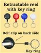 Retractable Key Holders With Key Rings (Key Chains)