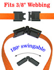 Safety Buckles: Small Swingable Breakaway Buckles - 3/8"
