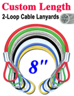 8" Mechanic's Cable Lanyards For Parts, Assemblies and Tools