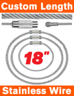 18" Custom Stainless Steel Key Holders: For Ski & Marine Tools RK-W01-18/Per-Piece