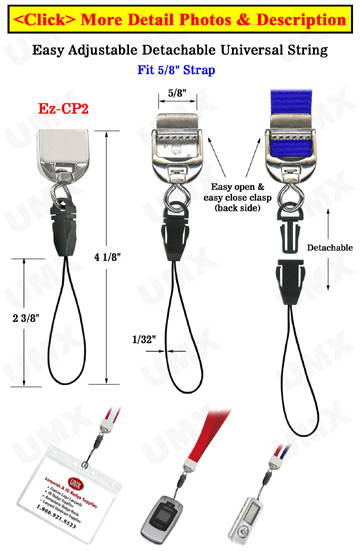 Detachable USB Flash Disk, Memory, Cell Phone & Badge Holder Lanyard  Adaptors 