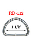 1 1/2" Bag Strap Metal D rings : Heavy Duty Strap Hardware RD-112/Per-Piece