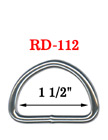 1 1/2" Bag Strap Metal D rings : Heavy Duty Strap Hardware