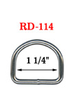 1 1/4" Pet Collar D-Rings : For Pets, Dogs,  Backpacks, Bags, Belts & Straps Making Hardware RD-114/Per-Piece