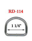 1 1/4" Pet Collar D-Rings : For Pets, Dogs,  Backpacks, Bags, Belts & Straps Making Hardware