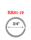 Strap Key Rings: 3/4" Strap Rings For Lanyards & Webbing RK01-19/Per-Piece