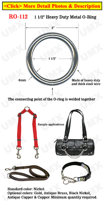 1 1/2 Bag Strap O-Ring: Great For Handbag and Backpack Making 