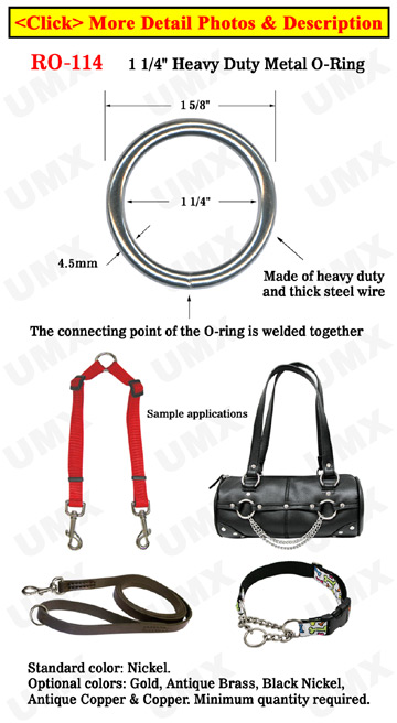 1 1/4" Dog Leash Oring : Great For Dog, Pet, Belt and Bag Strap Making 