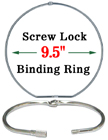 9.5" Extra Large Loose Leaf Binding Rings - Heavy Duty Threaded Screw Binders