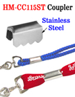 Stainless Steel Couplers: Clamping Fasteners For Craft Cords or Straps