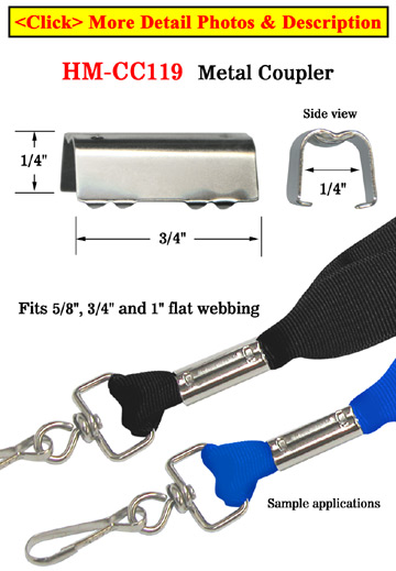 Cord Fasteners: Metal Clamps: Fastening Craft Cords or Lanyard Straps