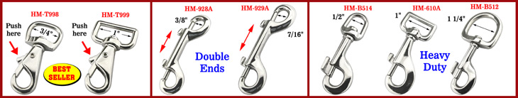 Heavy Duty Bolt Snap Hooks, Two Ended, Double Ended Bolt Snaps With Two Ends