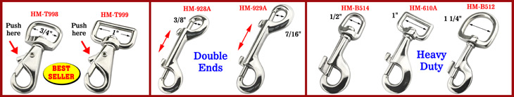 Heavy Duty & Double End Rigid Bolt Snap Hooks: For Heavy Weight Projects 