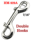 4" Two-End Rigid Bolt Snaps: Heavy-Duty Non-Swivel Metal Snap Hooks