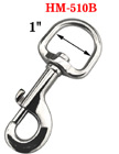 1" Big-D Swivel Head Slide Bar Bolt Snaps: For Round Rope HM-510B/Per-Piece
