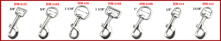 9PC Round Steel Swivel Eye Bolt Snap Hook Key Chain Pet Leash