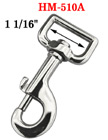 1 1/16" Large Rectangular Steel Swivel Hooks: For Flat Ropes HM-510A/Per-Piece
