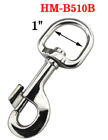 1" Wide-D Big Slide Finger Knob Bolt Snap Hooks: For Round and Flat Rope