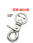 1/2" Circular Swivel Ring Lobster Claw Snap Hooks: For Round or Flat Rope