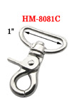 1" D-Swivel Iron Steel Metal Lobster Hooks: For Flat Rope 