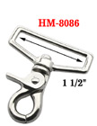 1 1/2" Pentagon Swivel Lobster Clip Metal Snap Hooks: For Flat Rope