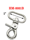 1" Round Corner Steel Metal Lobster Hooks: For Flat Rope HM-8081B/Per-Piece