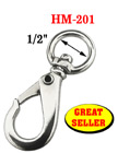 1/2" Round Marine Rope Snap Hooks For Round Rope