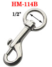 1/2" O-Shaped Circular Swivel Bolt Snaps: For Round Cords and Flat Straps