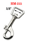 5/8" Square-Head Heavy Duty Bolt Snaps: For Flat Straps 