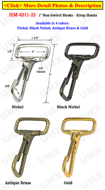 Metal Steel Wire Formed Hooks: For 1" Straps