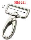 1" Rectangular Push Gate Cast Iron Snap Hooks For Flat Straps