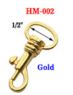 1/2" Oval Head Bolt Snaps: For Small Round Cords or Flat Straps HM-002/Per-Piece