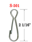Big Size Spring Hooks: 2  1/16" S-501/Bag-of-100Pcs