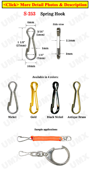 Small Order: Most Popular Spring Hooks 