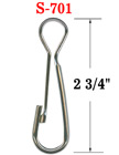 Super Large Spring Hooks: 2 3/4" S-701/Bag-of-100Pcs