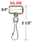 Heavy-Duty Swivel Hooks: For 3/4" Woven Straps