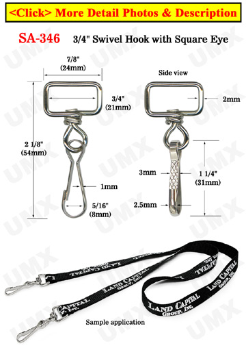 Lanyard Clips, Swivel Clasps