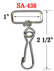 Large Swivel Hooks: For 1" Wide Straps