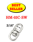 Best Seller Double Swivel Rings: With 3/16" Eye-Rings