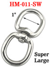 Super Large Swivel Double Rings: With 1"  Heavy Duty Rings