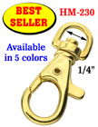 1/4" Best Seller Trigger Snap Hooks: For Keychains and Craft Making