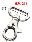 3/4" Popular Flat Strap Trigger Hooks: For Dog Leashes, Lanyards or Bag Straps HM-233/Per-Piece