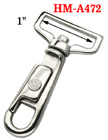 1" Heavy Duty U-Sleeve Metal Bolt Snap Hooks: For Flat Rope