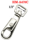 1/2" Square Swivel Finger Slider Bolt Snap Hooks: For Flat Rope