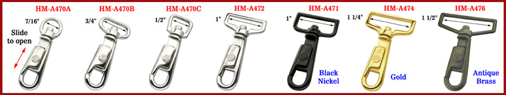 U-Sleeve Slide Bolt Snap Hooks