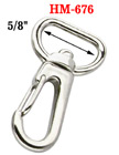 5/8" Metal Spring Wire Gate Snap Hooks: For Flat Rope