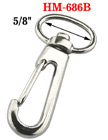 5/8" Oval Swivel Steel Wire Gate Snap Hooks: For Flat Straps