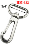 3/4 " Spring Metal Wire Gate Hooks: For Flat Straps